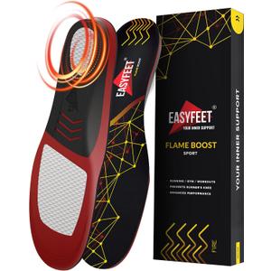 Running Athletic Shoe Insoles Men Women - Sport Insole - Shock Absorption Inserts - Walking Hiking Hockey Tennis Basketball - Orthotic Comfort Cushions Inserts Sneakers