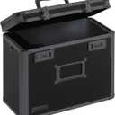 Vaultz File Organizer Storage Box - 14 x 7 x 12.19 Inch Letter Size, Portable Locking Storage Totes with Dual Combination Locks for Filing Office Documents - Super Tactical