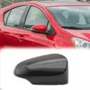 Car Rearview Side Mirror Cover Cap Replacement for Toyota Prius "C" 2012-2018 W/Turn Signal Light Mirror Cover (Black, Right (Passenger) Side)