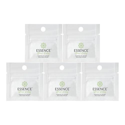 Essence Nasal Diffuser Ring | Featured Blends Essential Oils | Aromatherapy Nose Ring | Personal Scent Clip for Travel, Work & Everyday Use | Made in USA | Stress Relief | 5 Pack (Missing 2)