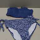 MIGU Girls Swimsuit 14-16 Bikini Sets Blue Girl Swim Suit Adjustable Straps Teen Girls Bathing Suit with Chest Pad 2 Piece Tween Swimwear
