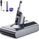 Designed for Dyson V8 Battery Replacement 21.6V 8.0Ah Compatible with Dyson V8 Animal Battery Replacement V8 Motorhead V8 Fluffy SV10 Carbon Fiber Vacuum Cleaner