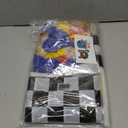 Monster Truck Birthday Decorations - Cake Topper, Banner, Backdrop, Latex Balloons, Foil Balloons, Table Cover, Sticker Set,149Pcs Set, Monster Truck Party Decorations (Red and Blue)