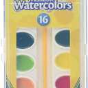 Crayola Washable Watercolors, 16 Count - 2 Per Case (530555)