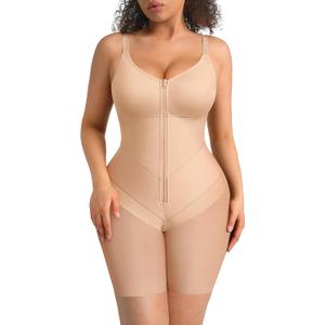 FeelinGirl Fajas Colombianas Moldeadoras Shapewear Tummy Control Postpartum Butt Lifting Body Shaper with Zipper Crotch XL