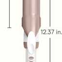 Conair Double Ceramic 1 -Inch Curling Iron, 1 -Inch Barrel Creates Soft Waves & Curls, Hair Curler for Use on Medium & Long Hair, White/Rose Gold