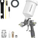 InoKraft D1 LVLP Air Spray Gun Basic Kit, Ease of use, Paint Gun for Cars & House DIY Painting, 1.3mm Nozzle, with Paint Sprayer Accessories