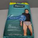 Depend Fresh Protection Adult Incontinence Underwear for Men, Disposable, Maximum, Small/Medium, Grey, 32 Count