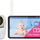 VTech VM919HD Video Baby Monitor with 7" 720p HD Screen, 360 Pan Tilt Zoom, 110 Wide Angle, Night Vision, 1000ft Range, 15-Hour Battery, No WiFi Secure Transmission