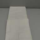 LAMIT 100% Blackout Short Linen Curtains, 48 Inch Length Linen Textured Thermal Curtains Back Tab and Rod Pocket Neutral Panels with White Liner for Small Window, 2 Panels, 42 x 48 Inch, Ivory