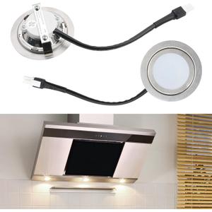 2Set DC 12V 2W Range Hood Lights Bulbs with EL Socket, Hole Closet LED Light Undercabinet Light Recessed Downlight, Halogen Equivalent Replacement (Bright White 6000K)(Plz See Details)