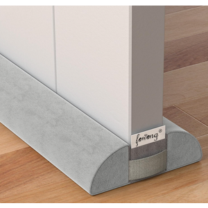 fowong Door Draft Stopper 32 Inch Adjustable Draft Stopper for Bottom of Door, Soundproofing 30" to 32" Noise Blocker Seal Large Gap up to 1.7"", Easy to Install, Grey