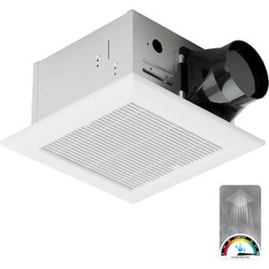 Bathroom Exhaust Fan with Humidity Sensor: 100CFM Ventilation Fan for Bathroom and Home, Auto-Adjusts for Moisture Control, Ultra-Quiet 1.2 Sones, Dimmable & Wet Rated, ETL Certified