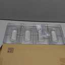 LARGER Compartment - 2 Tier Stackable Water Bottle Organizer Holder - for Stanley 40oz & Others' Large Tumbler - Clear Wine Rack, 8 Cup Bottle Holder for Cabinet Home Countertop Fridge Pantry Shelf