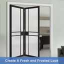 Volcanics Frosted Glass Window Privacy Film with Installation Tools, Removable Static Cling Bathroom Window Film, Heat Control UV Blocking, Peep-Proof, Ideal for Home Office 35.4 x 78.7 Inches