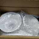 HBlife 3-PCS White Cake Stand Set (8"/10"/12" Plate) for 6-10 Inch Cakes, Perfect Dessert Table Display Set, Cupcake&Cake Stands for Party, Wedding, Birthday, Baby Shower, Anniversary (Metal)