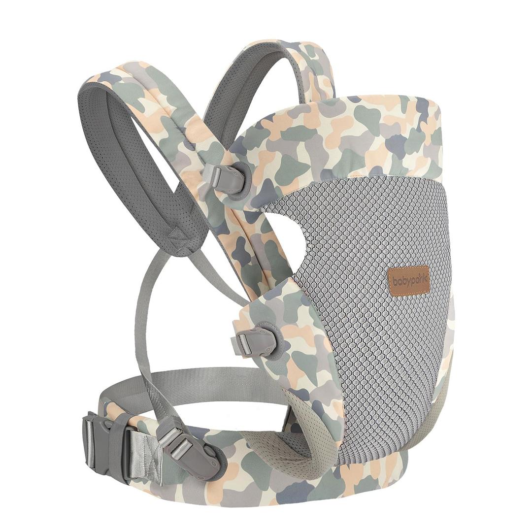 3-in-1 Baby Carrier Newborn to Toddler - Ergonomic(7.5-45lbs),Cozy Baby CarrierEnhanced Lumbar SupportEasily AdjustableLightweight & Breathable Child Carrier(Camouflage)