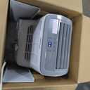 BLACK+DECKER Portable Air Conditioner, 8,000 BTU (3,950 BTU SACC) for Rooms up to 400 Sq. Ft., Portable AC with Follow Me Remote Control and Window Kit, BPACT08WT, White