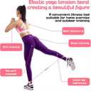 2PCS Figure 8 Resistance Band, Figure 8 Resistance Band with Handles, Stretch Fitness Strap for Full-Body Workouts, Strength Training, Flexibility, Exercise Elastic Rope for Home&Gym-Pink