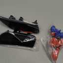 ROCCS Amber & White LED Side Marker Lights for 2021-2024 GMC Yukon/Yukon XL/Yukon Denali/Chevy Tahoe/Suburban/Escalade/Escalade ESV - Amber Turn Signal White DRL Parking Cargo Fender Light Accessories (Smoked)