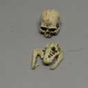 Desert Reptile Skull Fish Tank Decorations - Bearded Dragon Accessories, Snake Tank Decor (Human + Dinosaur)