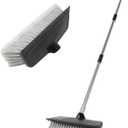 52" Dip Car Wash Brush with Long Handle for Washing Cleaning House Siding, Solar Panel, Auto Cars, SUV, Trucks, RV, Floors and More (Gray)