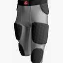 Cramer Thunder 7 Pad Football Girdle With Integrated Hip, Thigh and Tailbone Pads, Designed for Protection from High Impacts, High Hip Pad Coverage, Extra Thigh Protection Padding, White, 3XL