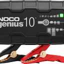 NOCO GENIUS10: 10A 6V/12V Smart Battery Charger  Automatic Maintainer, Trickle Charger & Desulfator with Overcharge Protection & Temperature Compensation  For Lead-Acid & Lithium Batteries