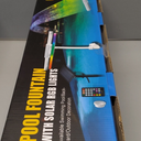 Solar RGB Pool Fountain for AboveGround&Inground Pools  Dual Spray Waterfall & 360 Adjustable Pool Sprinkler Fountain with 22 Color Modes, 4H/6H Timer  Perfect for Backyard Fun & Spa Relaxation