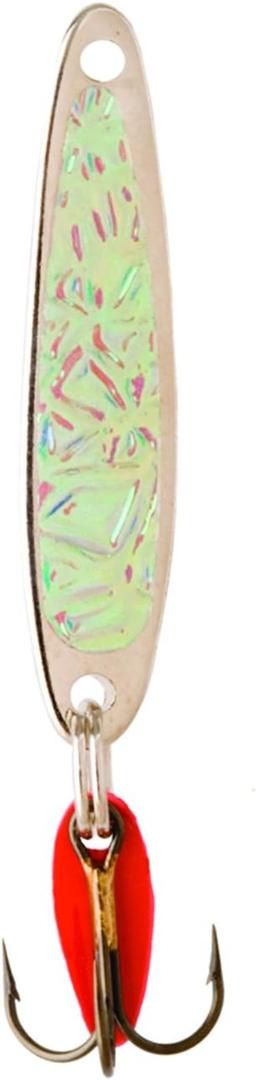 Bay de Noc Bay De Noc 2 1 Inch Swedish Pimple Jig 10 Ounce (Crushed Ice /Nickel Ice)