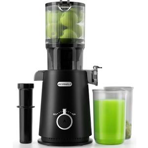 Black Juicer Machines with Wide Mouth, High Juice Yield