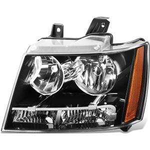 DNA MOTORING Left OE Style Headlight Compatible with 07-13 Chevy Avalanche, Suburban 2500/07-14 Suburban 1500, Tahoe,OEM-HL-0218-L