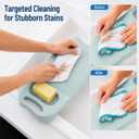 Wash Board for Hand Washing Clothes, Portable Plastic Laundry Scrub, 8*1*17.7in