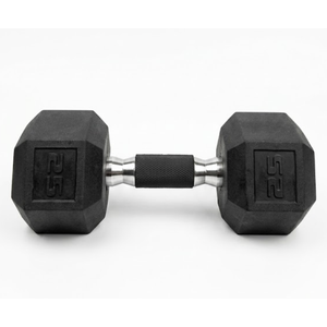 Dumbbells Rubber Coated Hand Weights for Exercises and Fitness Home Gym, 25lb 