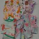 5 Pack Long Sleeve Bib,Baby Toddler Waterproof Sleeved Bib for 6-30 Months Reusable with Catch-all Pocket (Unicorn/Flamingo/Fox/Owl/Bird)