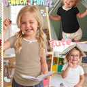 Halfchet 3 Pack Toddler Girls Short Sleeve T Shirts | Short Sleeve, Crewneck, Summer Casual Tees, Soft Fabric, Breathable, Stretchy, Comfort Fit, Kids Daily Tops, Available 18M-5T