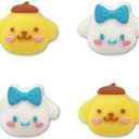 PERFECTSIGHT Cute Thumb Grip Caps for Switch, Lite, OLED, 3D Joystick Caps for Nintendo Switch, Kawaii Thumbstick Caps, Analog Button Cover for Switch OLED Joycon, Blue and Yellow