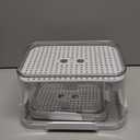 Bread Box for Kitchen Countertop: 2 Pack Airtight Breadbox Food Storage Container, Portable Large Plastic Clear Container with Lid for Homemade Bread, Toast, Bagel, Donut, Cookies and Fruits