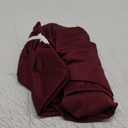 Obstal Fitted Round Table Cloth, Reversible Waterproof Stain Resistant Elastic Stretch Tablecloth, Wipe Clean Table Cover for Outdoor/Indoor Use, Fits Round Tables up to 30" - 36" Diameter, Burgundy