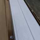 DIYHD 32X96in White Accordion Door with Frosted Acrylic Glass,PVC Folding Closet Door with Installation Hardware