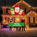 OurWarm 7.2FT Christmas Inflatable Outdoor Decoration, Christmas Blow Up Yard Decorations Built-in LED Lights
