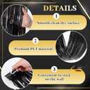 Breling 4 Pcs 15ft Metallic Foil Ceiling Fringe Curtains for Bachelorette Party Decorations, Fringe Ceiling Drapes for Wedding Engagement Bridal Shower Birthday Party Engagement Decor(Gold and Black)