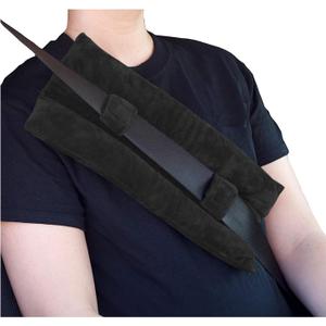 Ziciner Mastectomy Seat Belt Pillows, Heart Surgery Seatbelt Pillow Protectors, Car Interior Seat Belt Accessories for Chest Chemo Port, Pacemaker Bypass, Hysterectomy Recovery (Black)