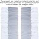 Simpli-Magic Cotton Shop Towels 14"x12" (150 Pack) White Reusable Cleaning Shop Rags for Automobiles, Industries, Garage and Homes, 1 Count
