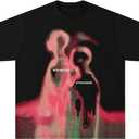 QJQ Men's Oversized Graphic T Shirts Short Sleeve Crewneck Tees Casual Summer Vintage Streetwear Tops (XXL)