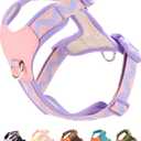 Purple Small Dog Harness for Small Dogs, No Pull Dog Harness with 2 Leash Clips, Puppy Harness, Dog Vest Harness (Purple, S)