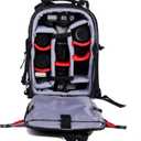 T&YFOTOP Trolley case Camera Bag Camera Backpack Waterproof Camera Bag Anti Theft Nylon Camera Case Fits for 15" Laptop Travel Day-Pack for Unisex Phot (X-Small, Black)