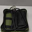 LiKiLiKi Extra Large Foldable Backpack Stool, Heavy Duty Thickened Collapsible Portable Pocket Chair, Compact Pocket Size Travel Seat for Hiking, Fishing, Picnic and Outdoor Activities (Green)