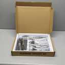 49-Piece Black Silverware Set with Organizer, Heavy Duty Stainless Steel Flatware for 8, Cutlery Utensil Sets with Steak Knives, Rust-proof, Mirror Polished, Dishwasher Safe, Black Heavy Duty