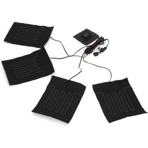 Joyzan Electric Clothes Heating Pads, Portable USB Heated Clothing Heater Mat Set Small Powered Waterproof Adjustable Temperature Gears Warm Winter Seat Bed Back Waist Coat Vest Jacket Outdoor 5V